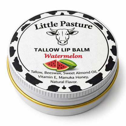Watermelon Flavored Tallow Lip Balm