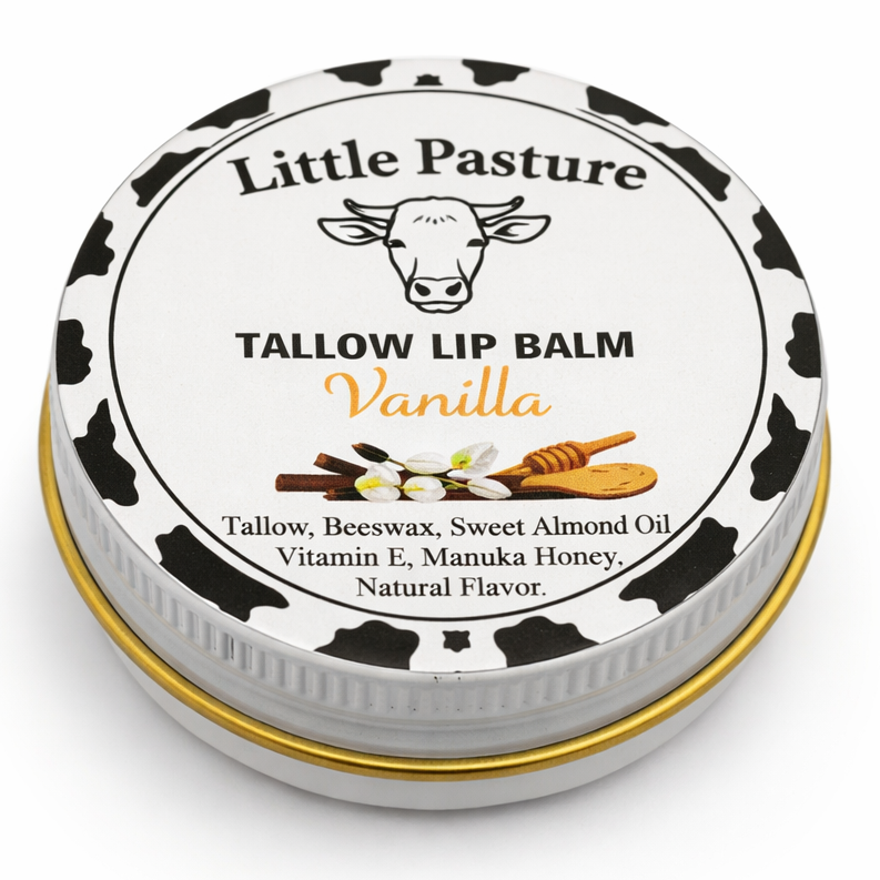 Vanilla Flavored Tallow Lip Balm