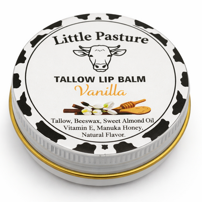 Vanilla Flavored Tallow Lip Balm