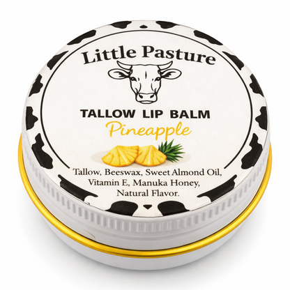 Pineapple Flavored Tallow Lip Balm