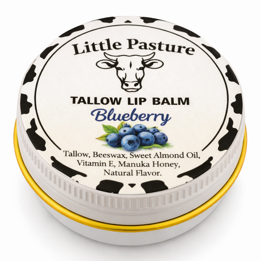 Blueberry Flavored Tallow Lip Balm
