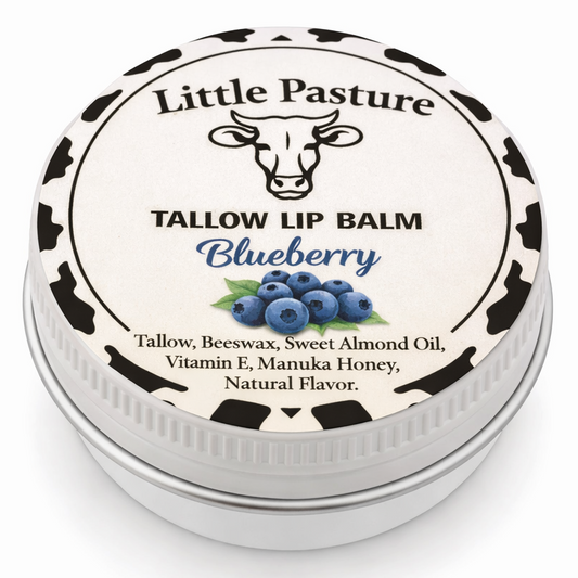 Blueberry Flavored Tallow Lip Balm