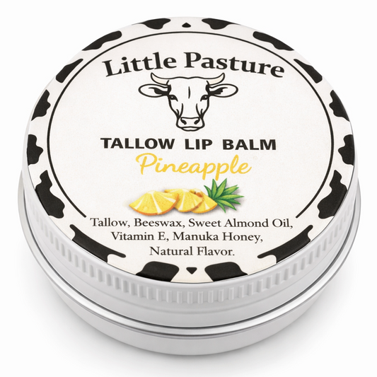 Tallow Lip Balm (Pineapple), 1 oz Tin
