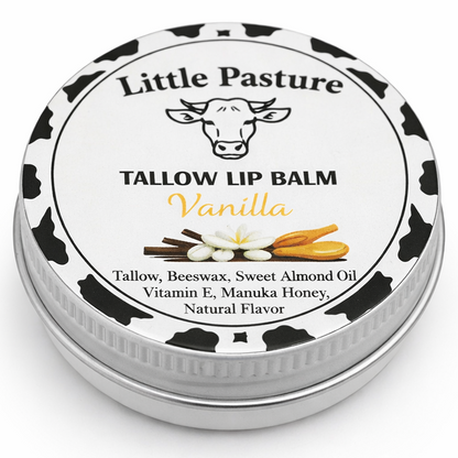 Vanilla Flavored Tallow Lip Balm