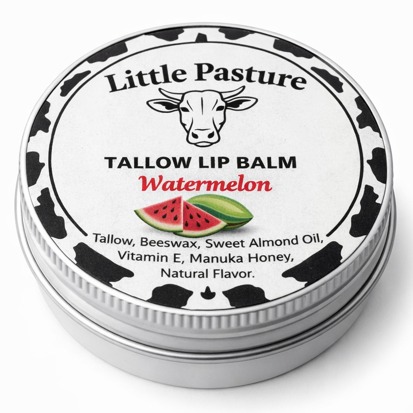 Tallow Lip Balm (Watermelon), 1 oz Tin