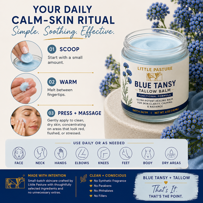 REDNESS: Blue Tansy Tallow Balm