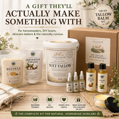 DIY Tallow Skincare Recipe Book ONLY - 20 Recipes Included - Balms, Butters, Lip Balms & More (Copy)