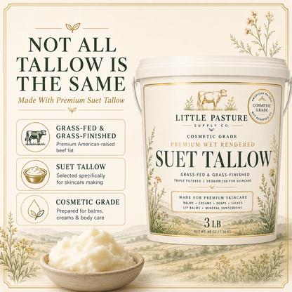 DIY Tallow Skincare Kit - 20 Recipes Included - Balms, Butters, Lip Balms & More