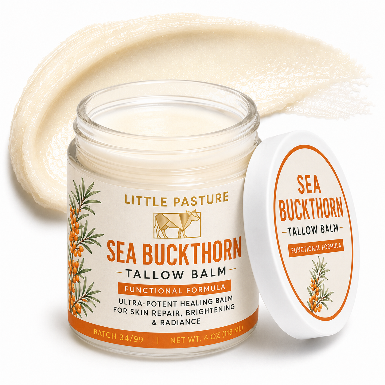 Sea Buckthorn Infused Functional Healing Tallow Balm