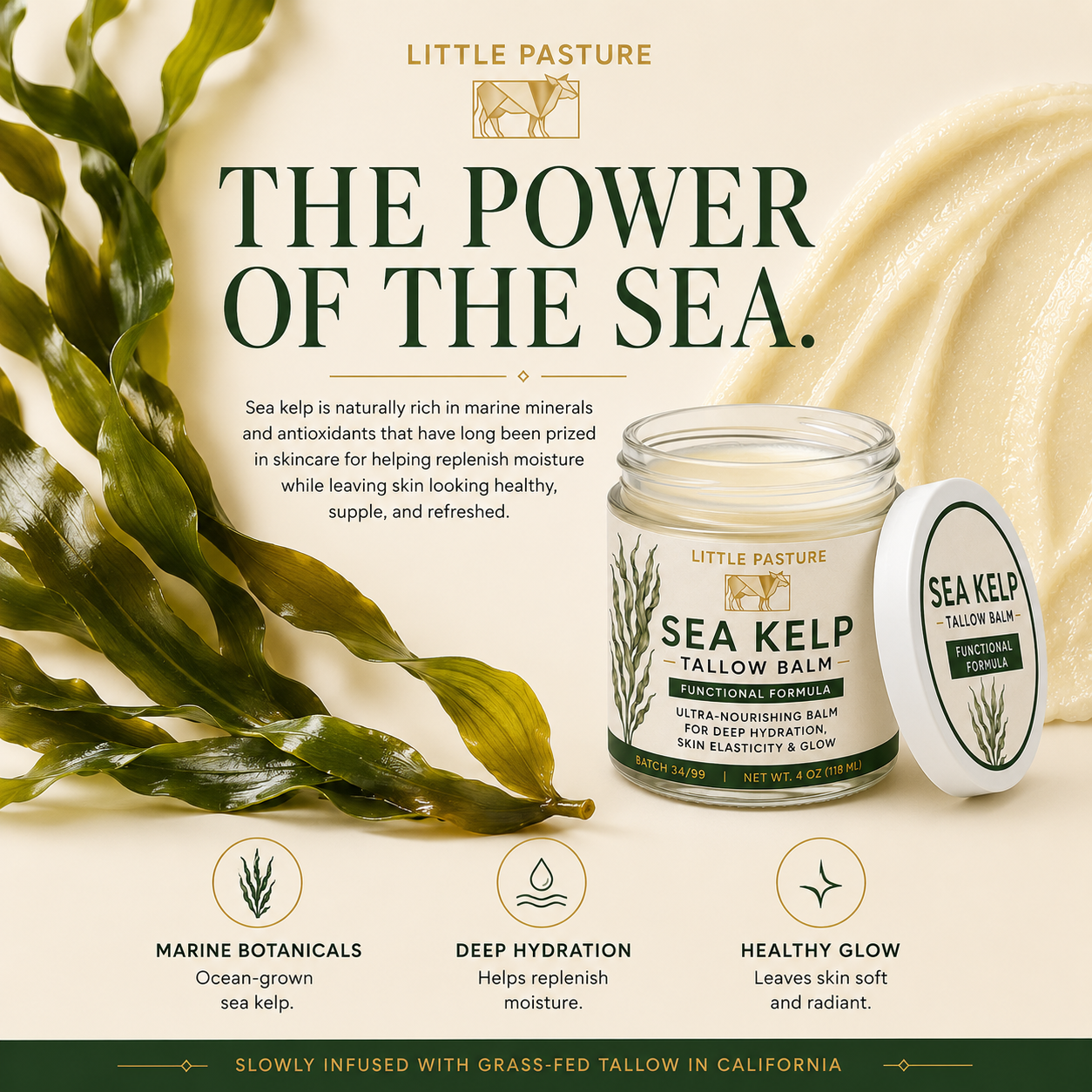 Sea Kelp Infused Functional Tallow Balm