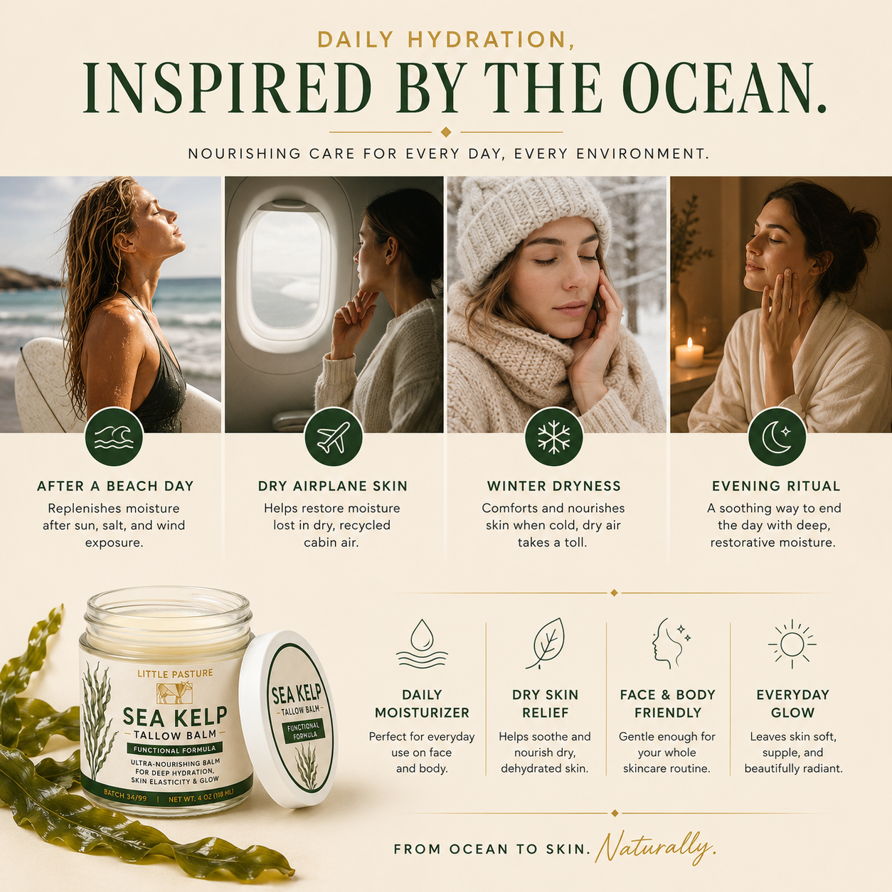 Sea Kelp Infused Functional Tallow Balm