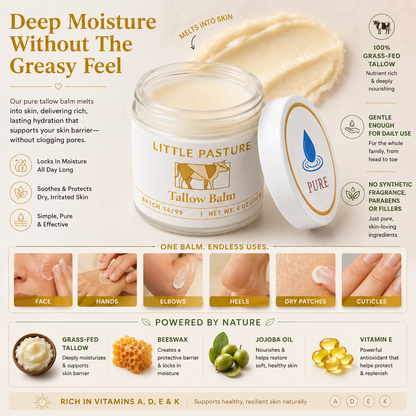 Honey Vanilla Tallow Balm Moisturizer