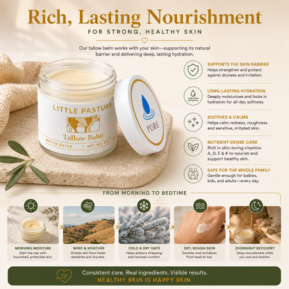 Honey Vanilla Tallow Balm Moisturizer
