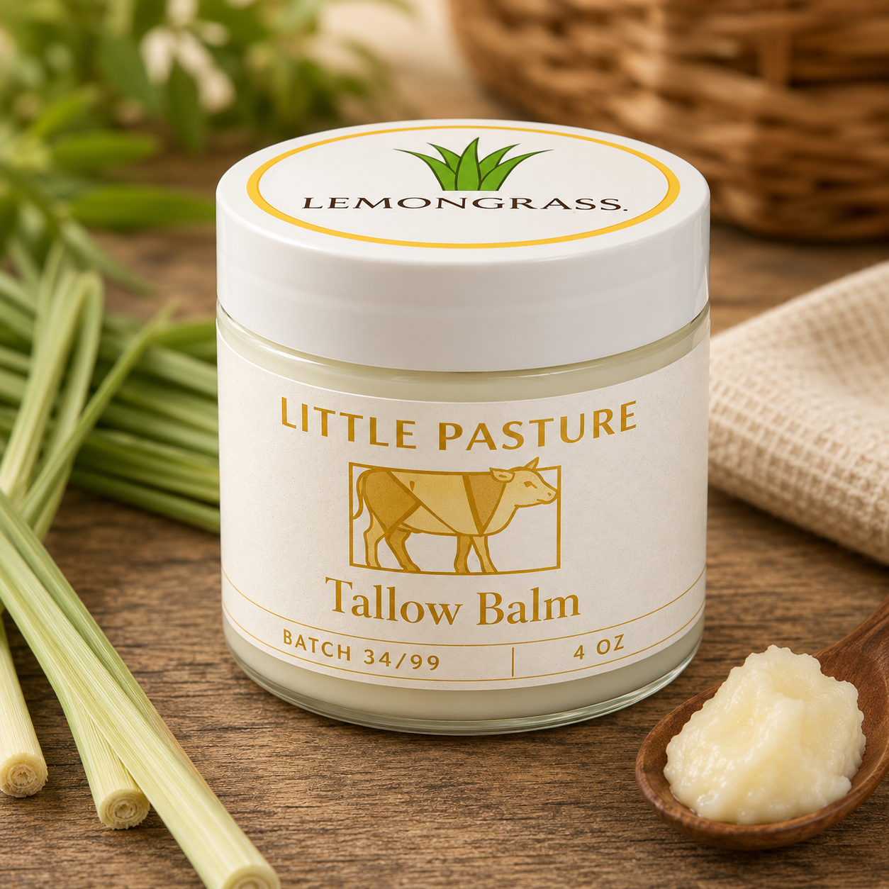 Lemongrass Tallow Balm Moisturizer