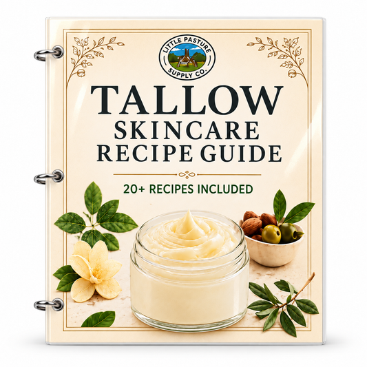 DIY Tallow Skincare Recipe Book ONLY - 20 Recipes Included - Balms, Butters, Lip Balms & More (Copy)