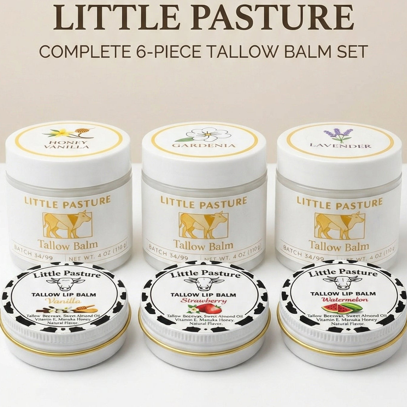 Best Sellers Set - 3 Moisturizers & 3 Lip Balms