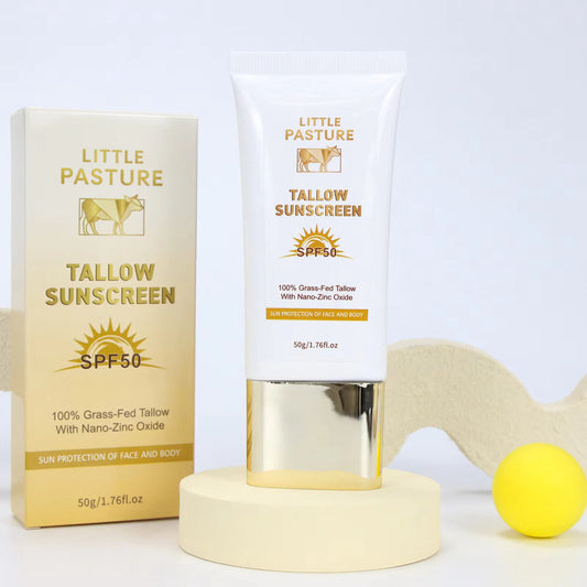 Reef-Safe Sunscreen SPF 50, Natural Tallow & Zinc Oxide, Water Resistant 80 Min